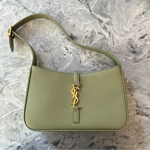 SAINT LAURENT Le 5A7 Hobo Bag in Light Pistache